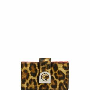 Christian Louboutin Elisa Leopard-Print Wallet